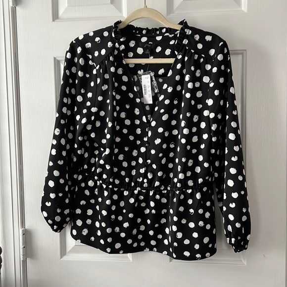 J. Crew peplum blouse - Picture 1 of 6